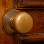 clean door knob in Jacksonville home