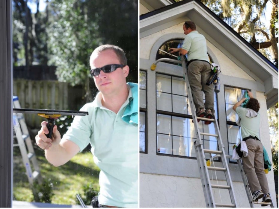 First Coast home pros team Washing Windows